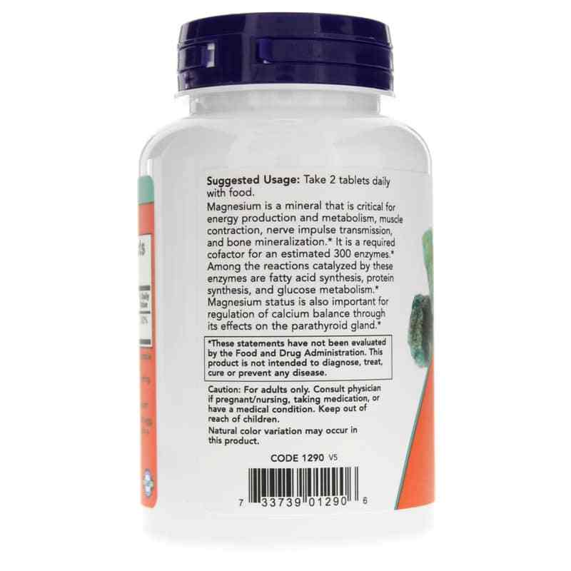 Magnesium Citrate Tablets 200 Mg, 100 Tablets, by NOW Foods, image #3