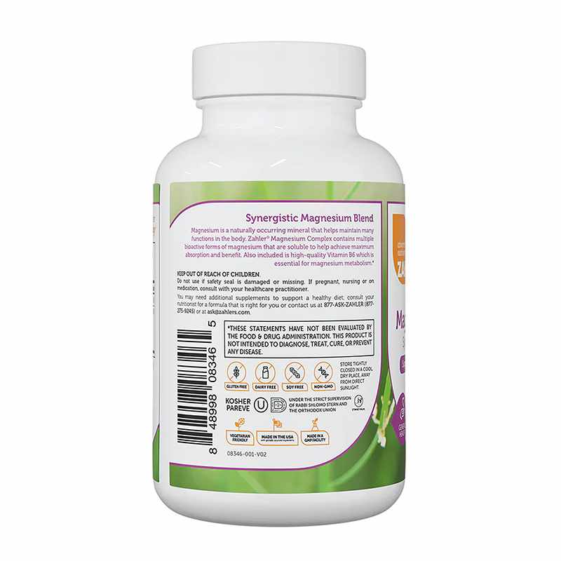 Magnesium Complex, 60 Capsules, by Zahler, image #2