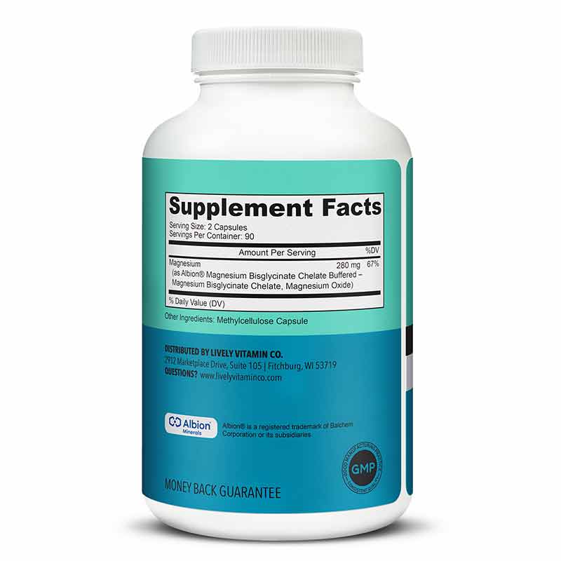 Magnesium Ease, 180 Capsules, by Lively Vitamin Co, image #2