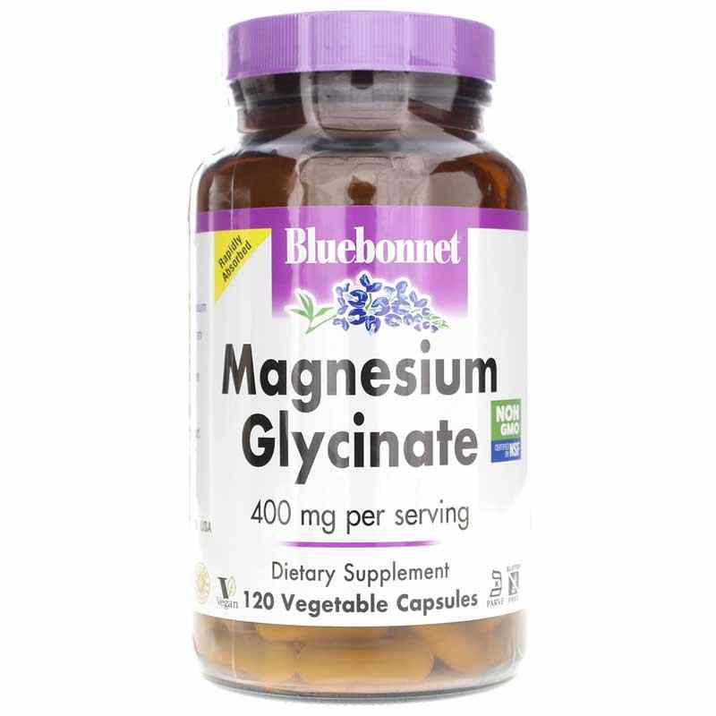 Magnesium Glycinate 400 Mg, by Bluebonnet