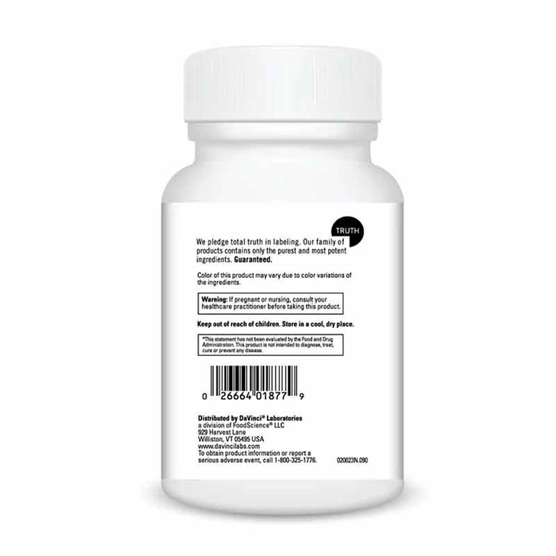 Magnesium Glycinate, 90 Capsules, by DaVinci Labs, image #3
