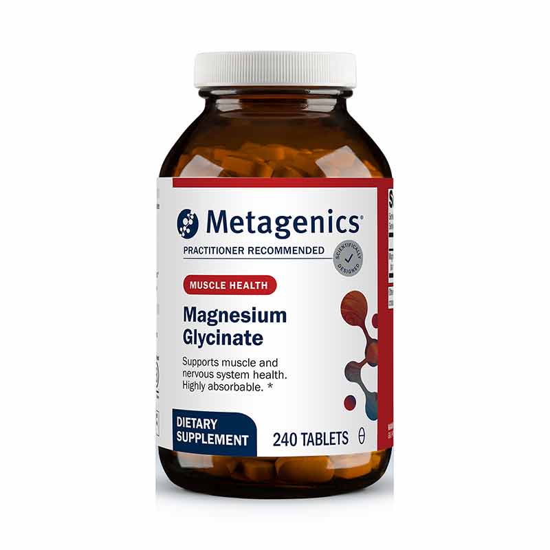 Magnesium Glycinate, 240 Tablets, by Metagenics