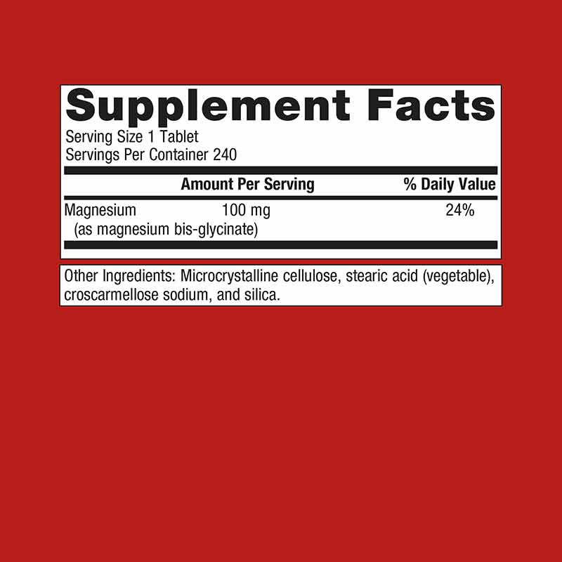 Magnesium Glycinate, 240 Tablets, by Metagenics, image #2