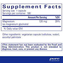 Magnesium (glycinate), by Pure Encapsulations