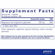 Magnesium (glycinate), by Pure Encapsulations
