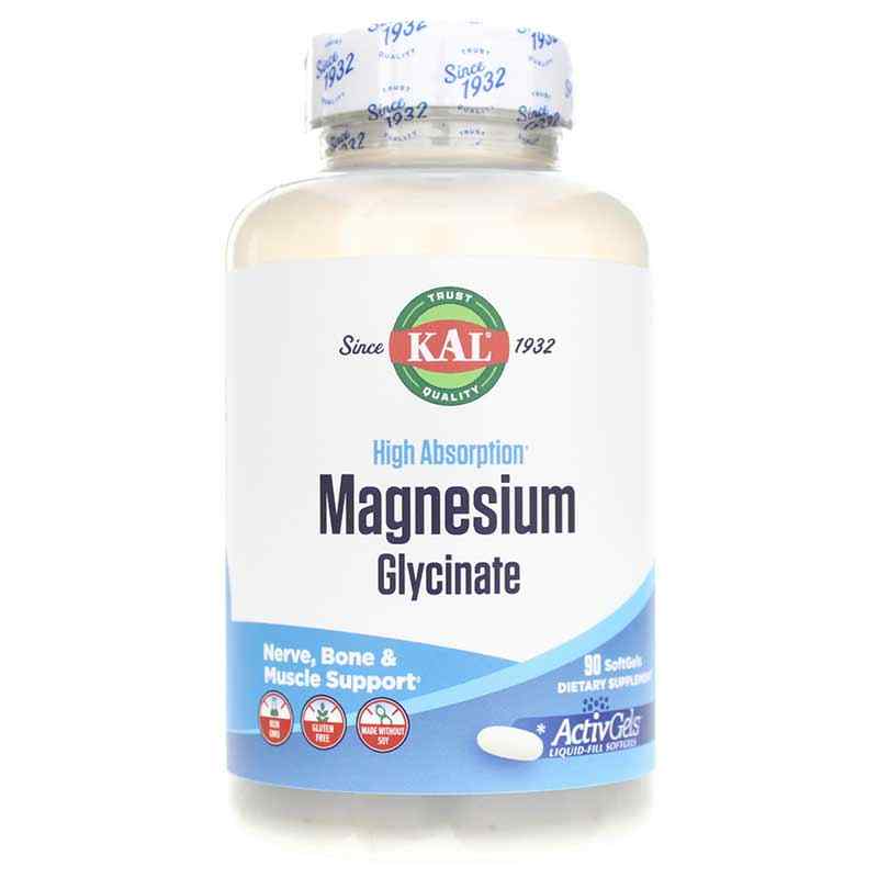Magnesium Glycinate ActivGels, 90 Softgels, by Kal