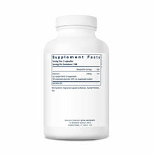 White bottle of Vital Nutrients magnesium glycinate and malate supplement capsules with white cap and supplement facts label.