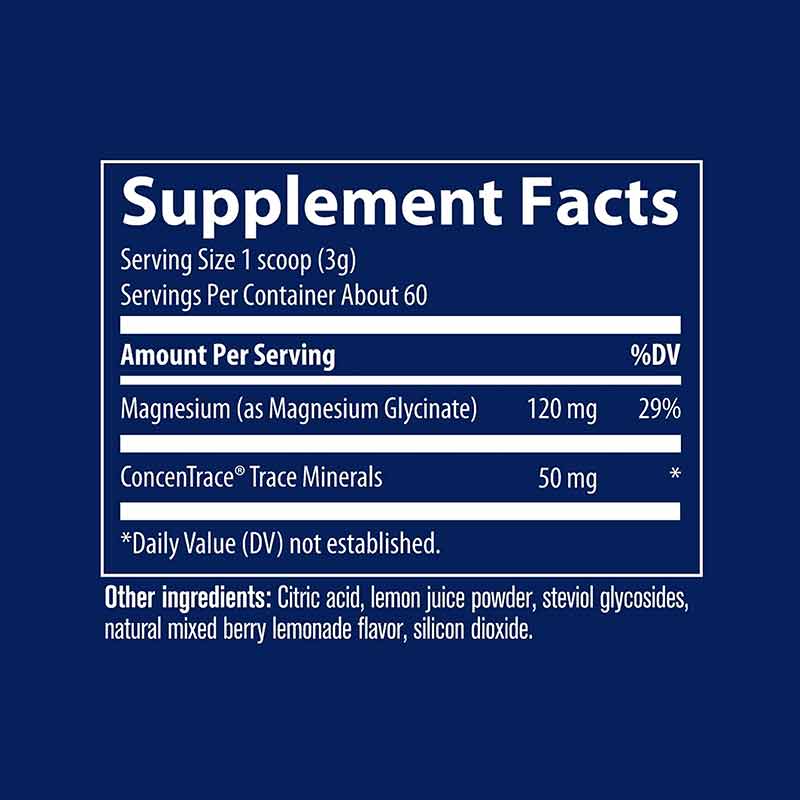 Magnesium Glycinate Powder, Berry Lemonade, by Trace Minerals Research, image #2