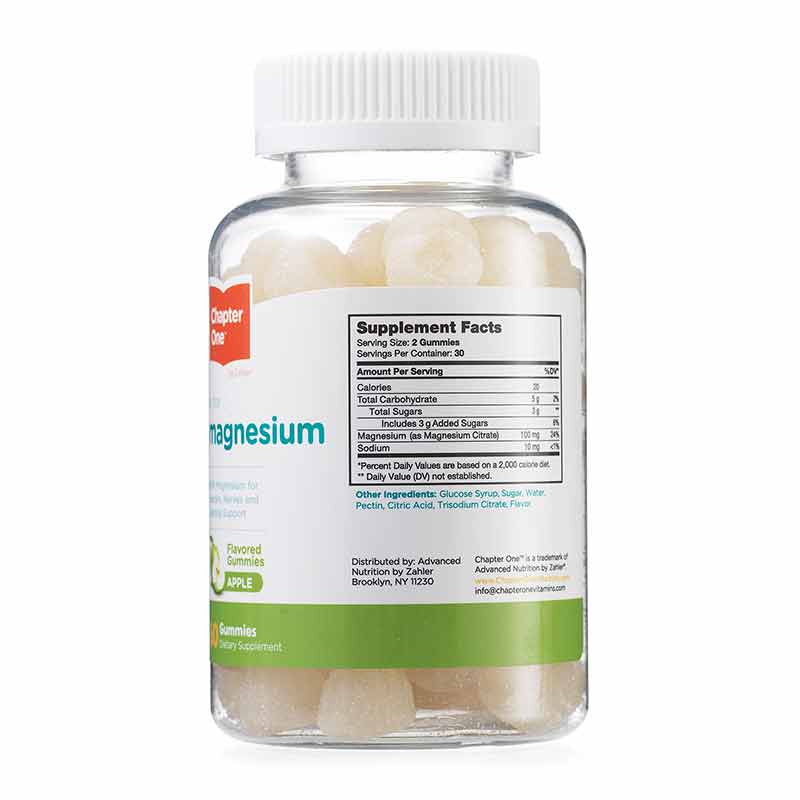 Magnesium Gummies, Apple, 60 Gummies, by Chapter One, image #3
