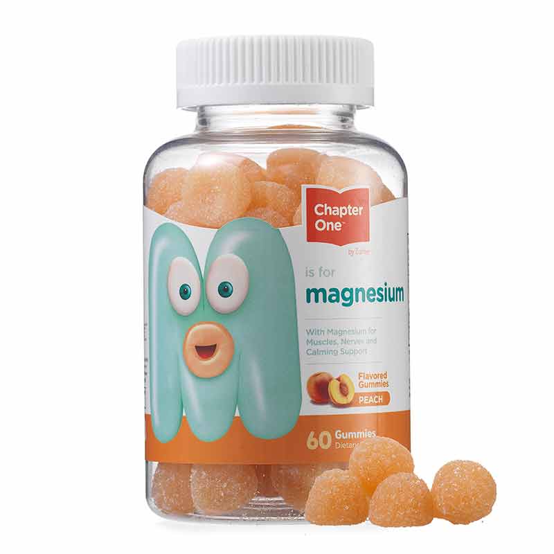 Magnesium Gummies, Peach, 60 Gummies, by Chapter One
