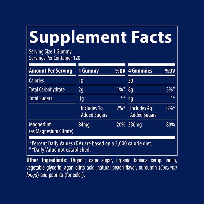 Magnesium Gummies, Peach, by Trace Minerals Research, image #2