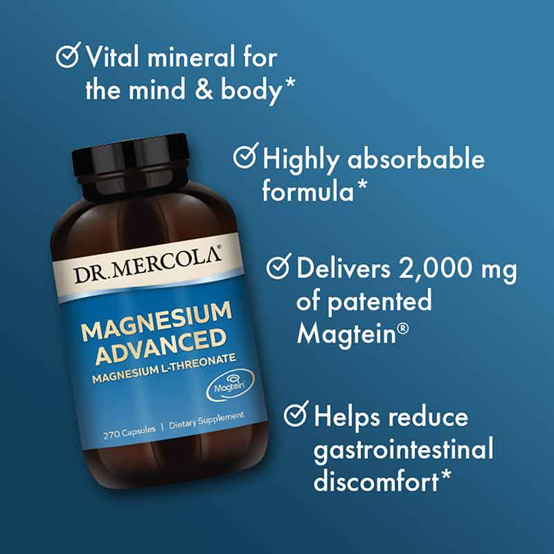 Magnesium L-Threonate, 270 Capsules, by Dr. Mercola, image #4
