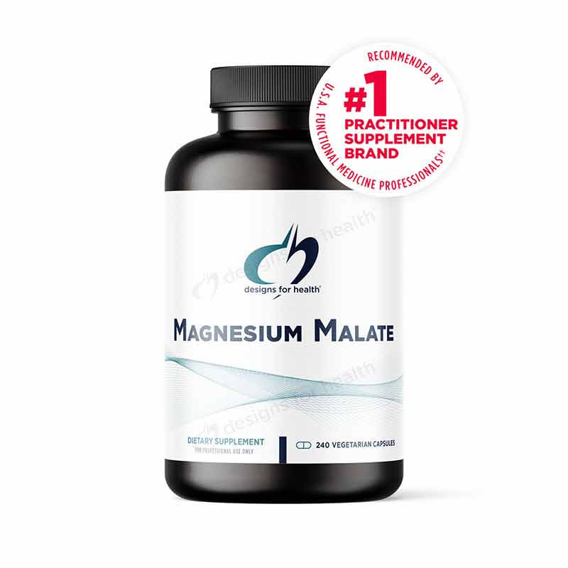 Magnesium Malate, 240 Veg Capsules, by Designs For Health