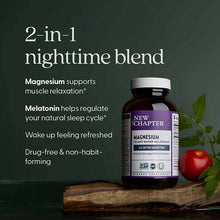 Magnesium + Plant Based Melatonin, 60 Tablets, by New Chapter, image #3