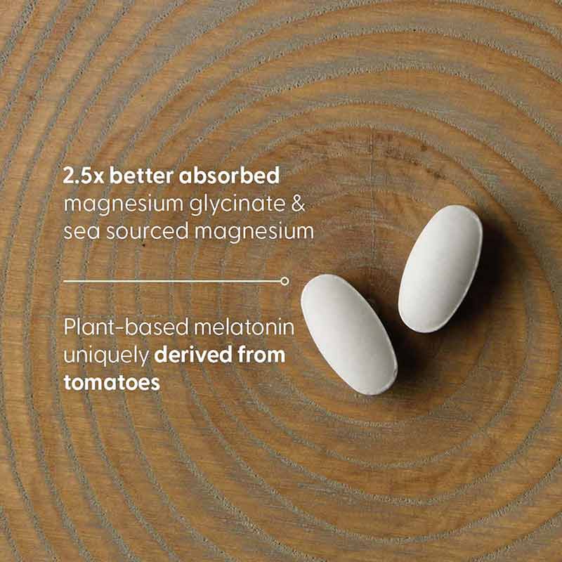 Magnesium + Plant Based Melatonin, 60 Tablets, by New Chapter, image #4