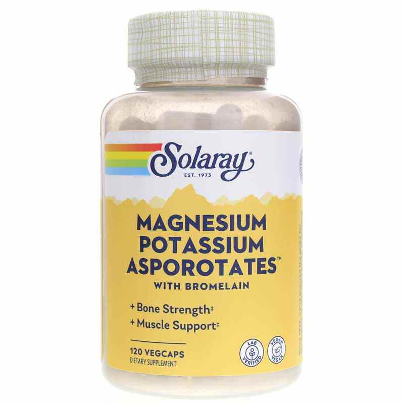 Magnesium & Potassium Asporotates with Bromelain, by Solaray
