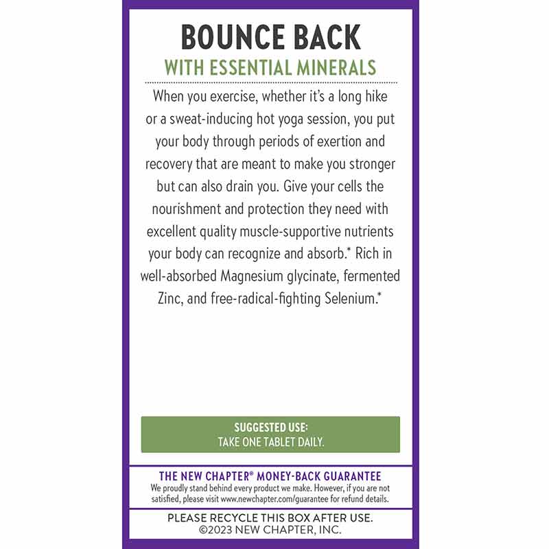 Magnesium + Selenium & Zinc, 30 Tablets, by New Chapter, image #3