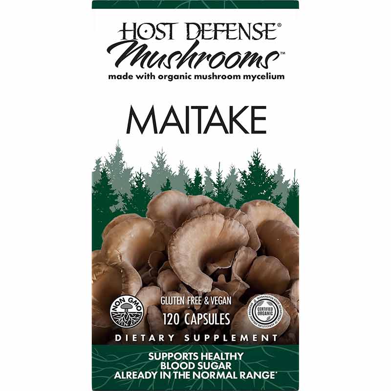 Maitake Blood Sugar Support, 120 Veg Capsules, by Host Defense