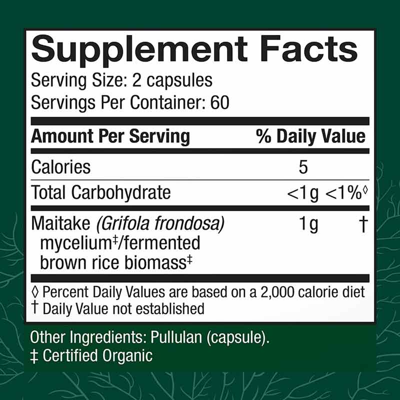 Maitake Blood Sugar Support, 120 Veg Capsules, by Host Defense, image #2