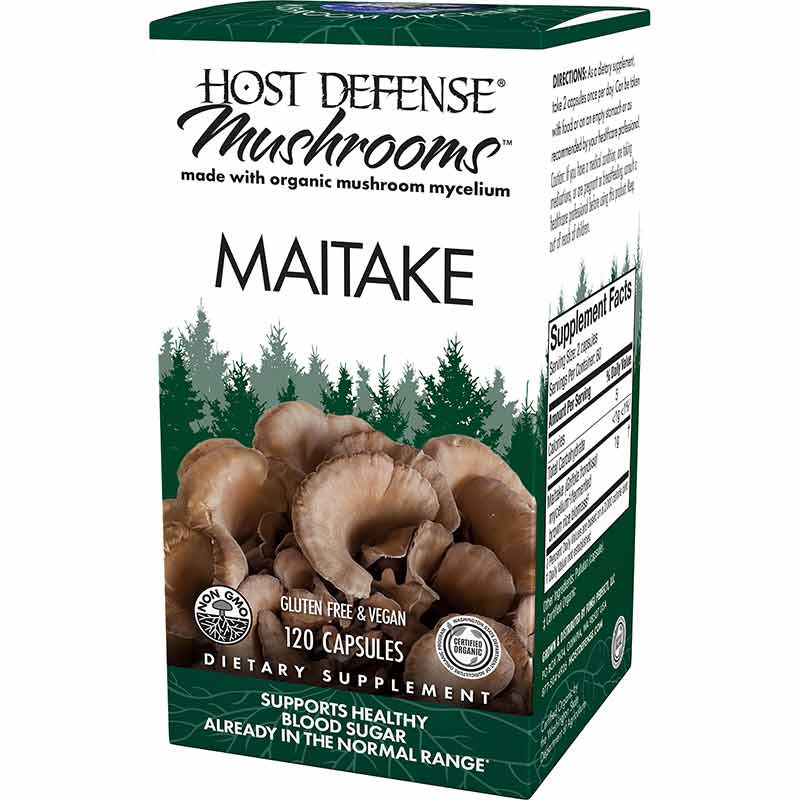 Maitake Blood Sugar Support, 120 Veg Capsules, by Host Defense, image #3