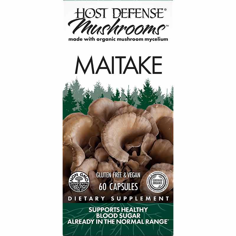 Maitake Blood Sugar Support, 60 Veg Capsules, by Host Defense