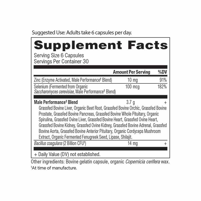 Male Performance Glandular, 180 Capsules, by Ancient Nutrition, image #2