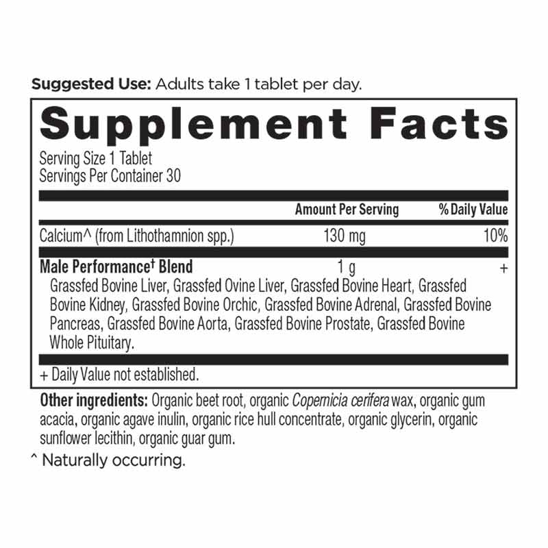 Male Performance Glandular Once Daily, 30 Tablets, by Ancient Nutrition, image #2