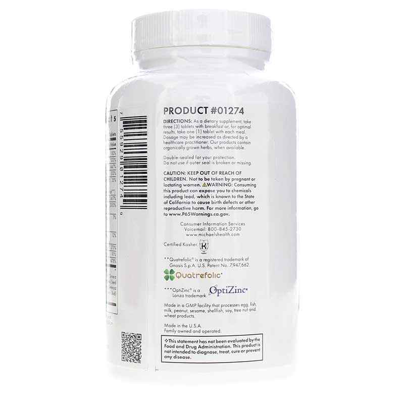 Male Reproductive Factors, 120 Veg Tablets, by Michael's Health, image #3