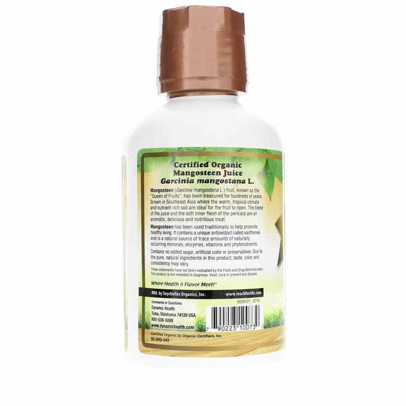 Mangosteen Gold Certified Organic Mangosteen 100% Juice, 16 Oz, by Dynamic Health, image #3