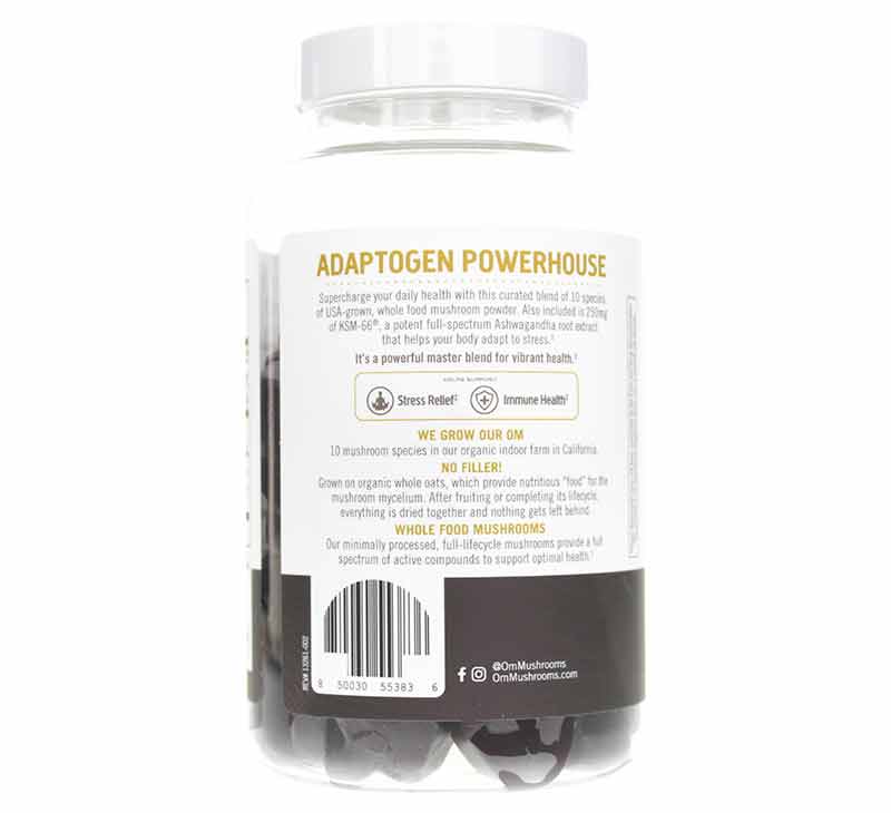 Master Blend Mushroom Gummies, 56 Gummies, by Om Mushroom, image #3