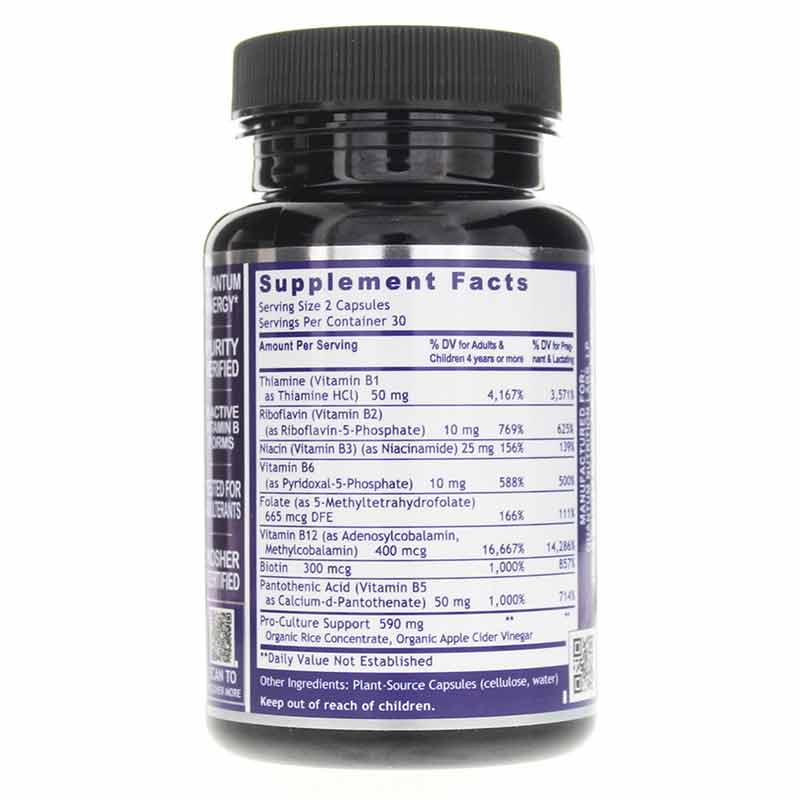 Max Energy Bs Capsules, by Quantum Nutrition Labs, image #2