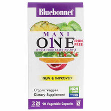 Maxi One Iron-Free Single Daily Multi, 90 Caplets, by Bluebonnet