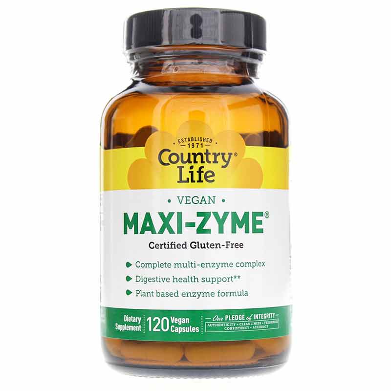 Maxi-Zyme, 120 Vegan Capsules, by Country Life