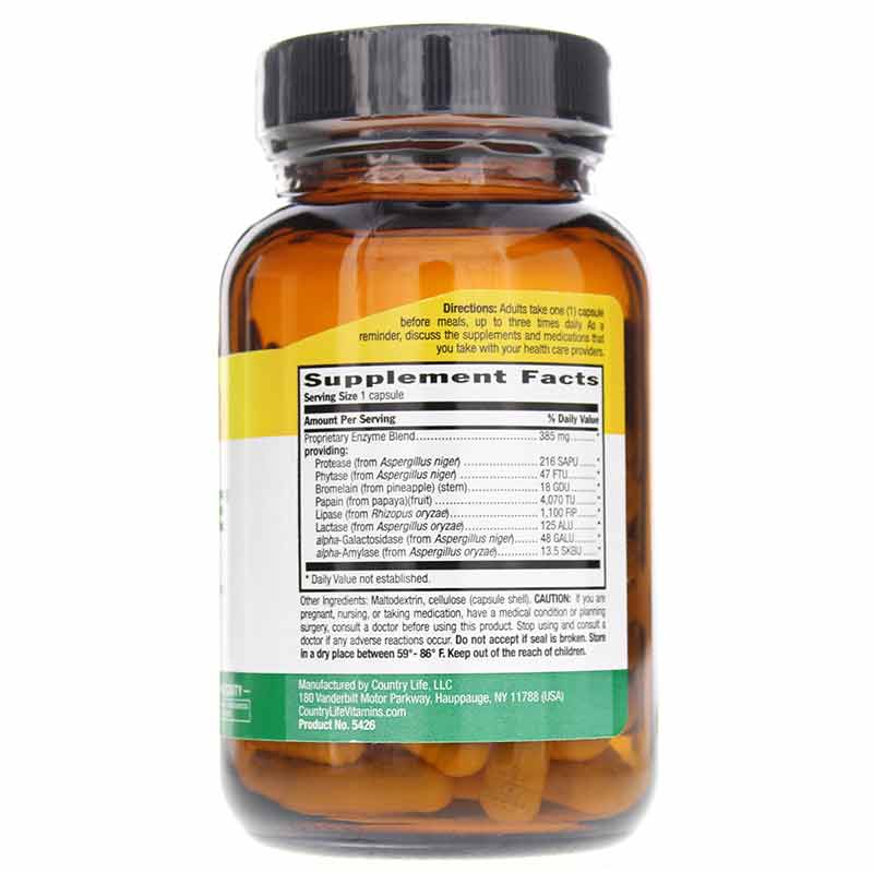 Maxi-Zyme, 60 Vegan Capsules, by Country Life, image #2