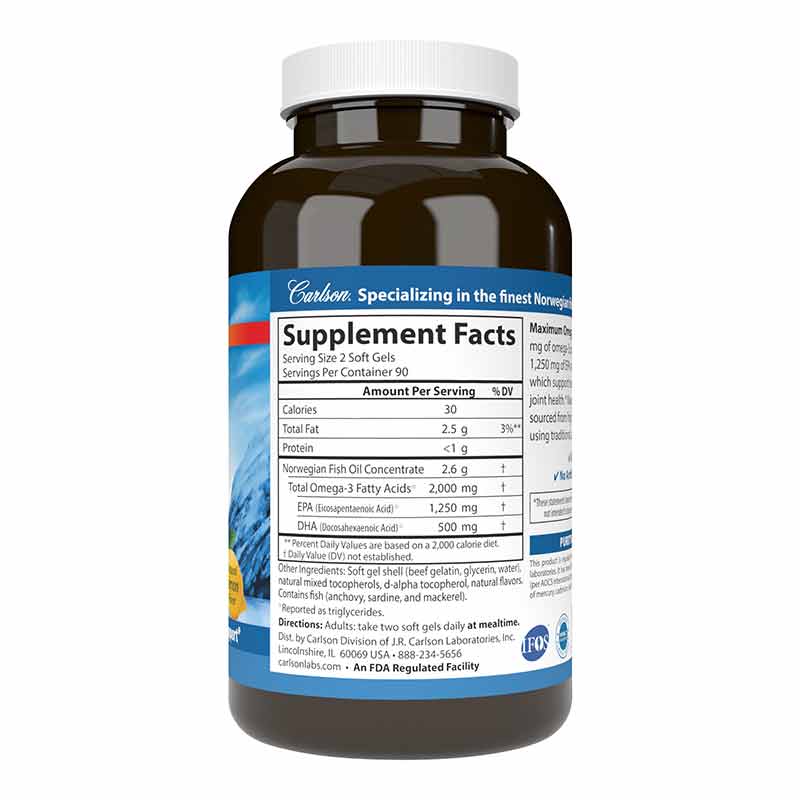Maximum Omega 2000 , Carlson Labs Natural Healthy Concepts Maximum Omega 2000 , Carlson Labs Natural Healthy Concepts