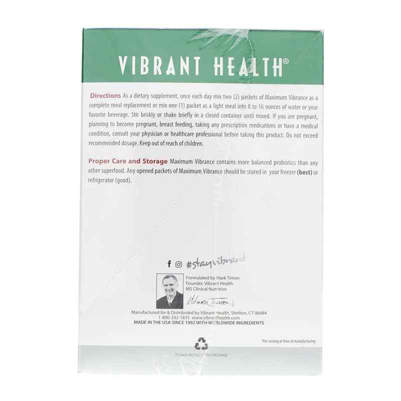 Maximum Vibrance Multi-Supplement Powder, Vanilla, 10 Packets, by Vibrant Health, image #3
