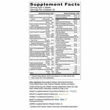 Supplement Facts label for Maximum Vitality ESP showing serving size, nutritional information, and ingredient list on white b