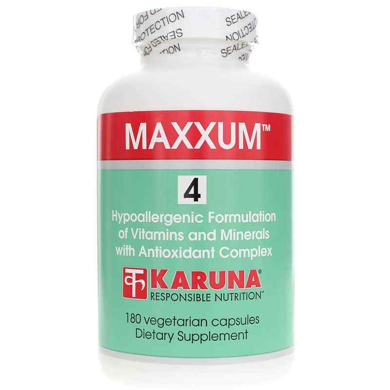 MAXXUM 4 Multivitamin and Mineral with Antioxidant Complex, by Karuna