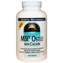 MBP Osteo with Calcium, 180 Tablets, by Source Naturals