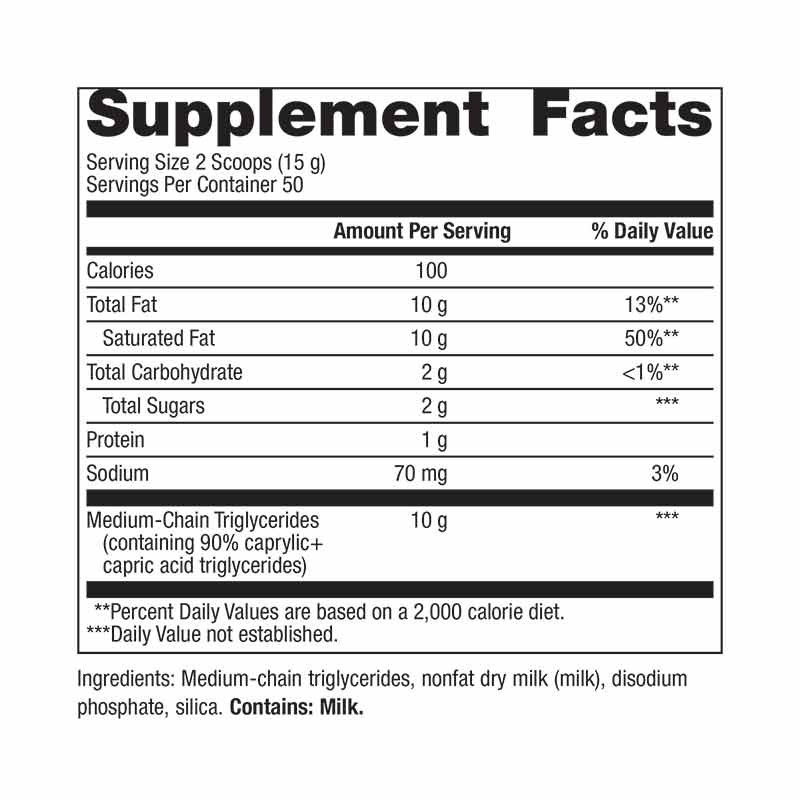 MCT Powder, 50 Servings, by Metagenics, image #2