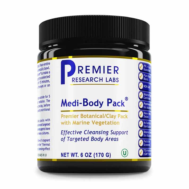 Medi-Body Pack Botanical Clay Pack, by Premier Research Labs