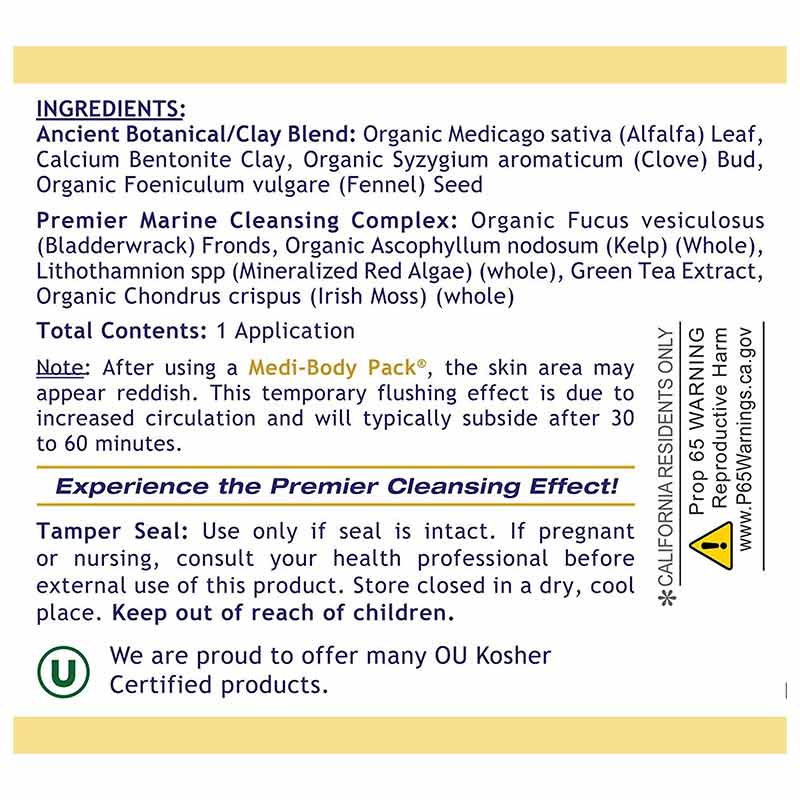 Medi-Body Pack Botanical Clay Pack, by Premier Research Labs, image #3