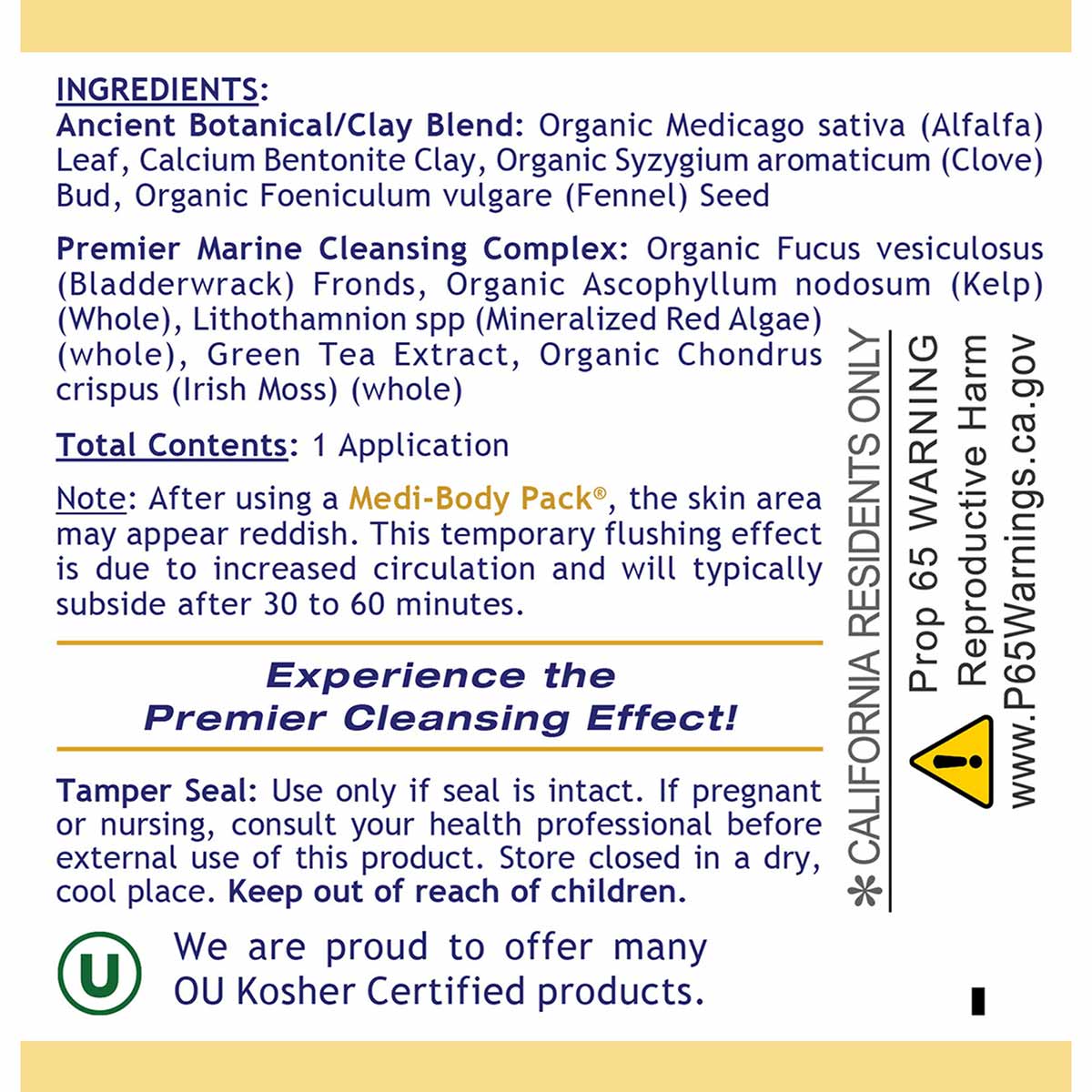 Medi-Body Pack Botanical Clay Pack, 6 Oz, by Premier Research Labs