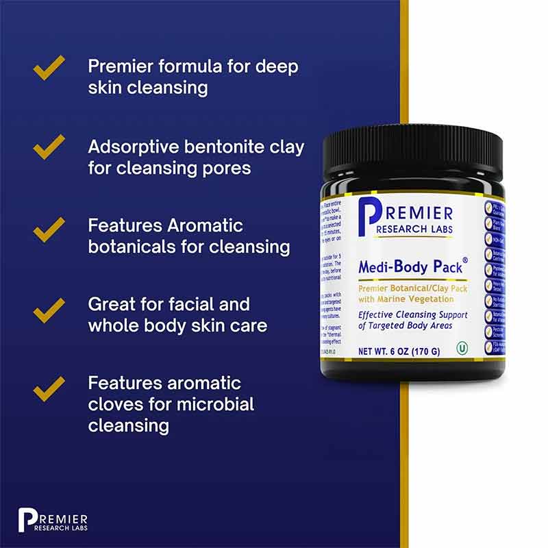 Medi-Body Pack Botanical Clay Pack, by Premier Research Labs, image #5