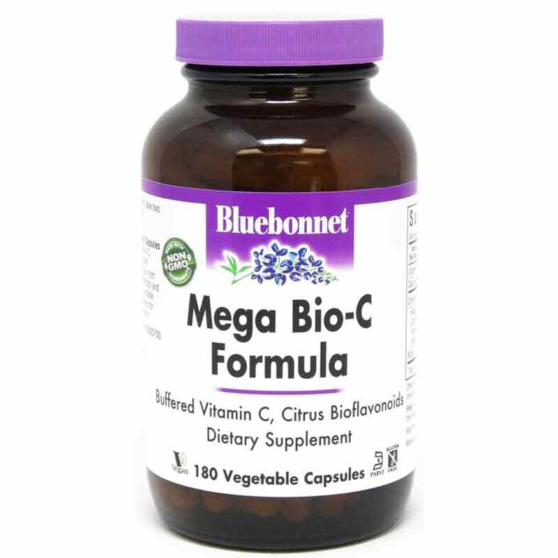 Mega Bio-C Formula, 180 Veg Capsules, by Bluebonnet