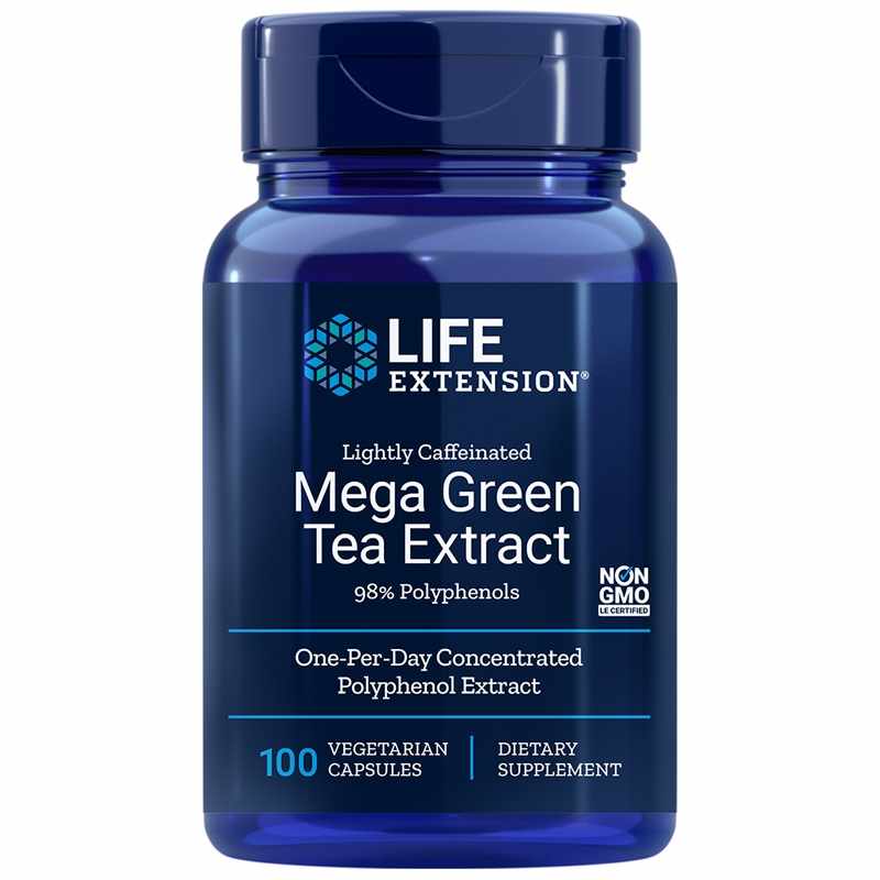 Mega Green Tea Extract (Lightly Caffeinated), by Life Extension
