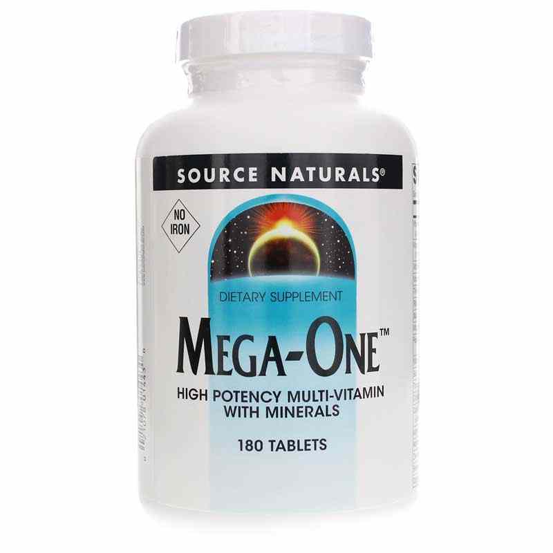 Mega-One Multiple No Iron, by Source Naturals