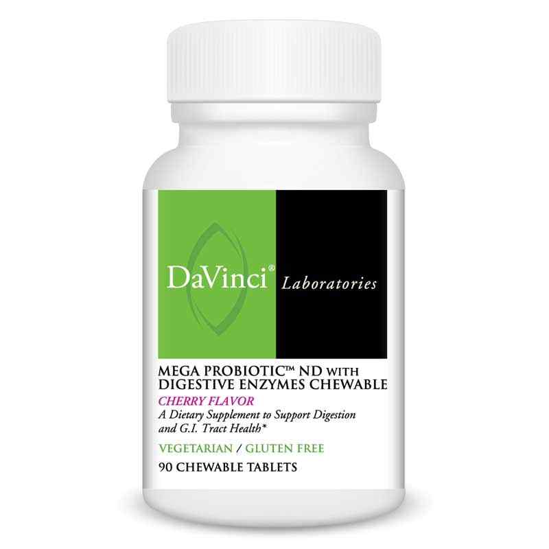 Mega Probiotic-ND with Digestive Enzymes Chewable, by DaVinci Labs