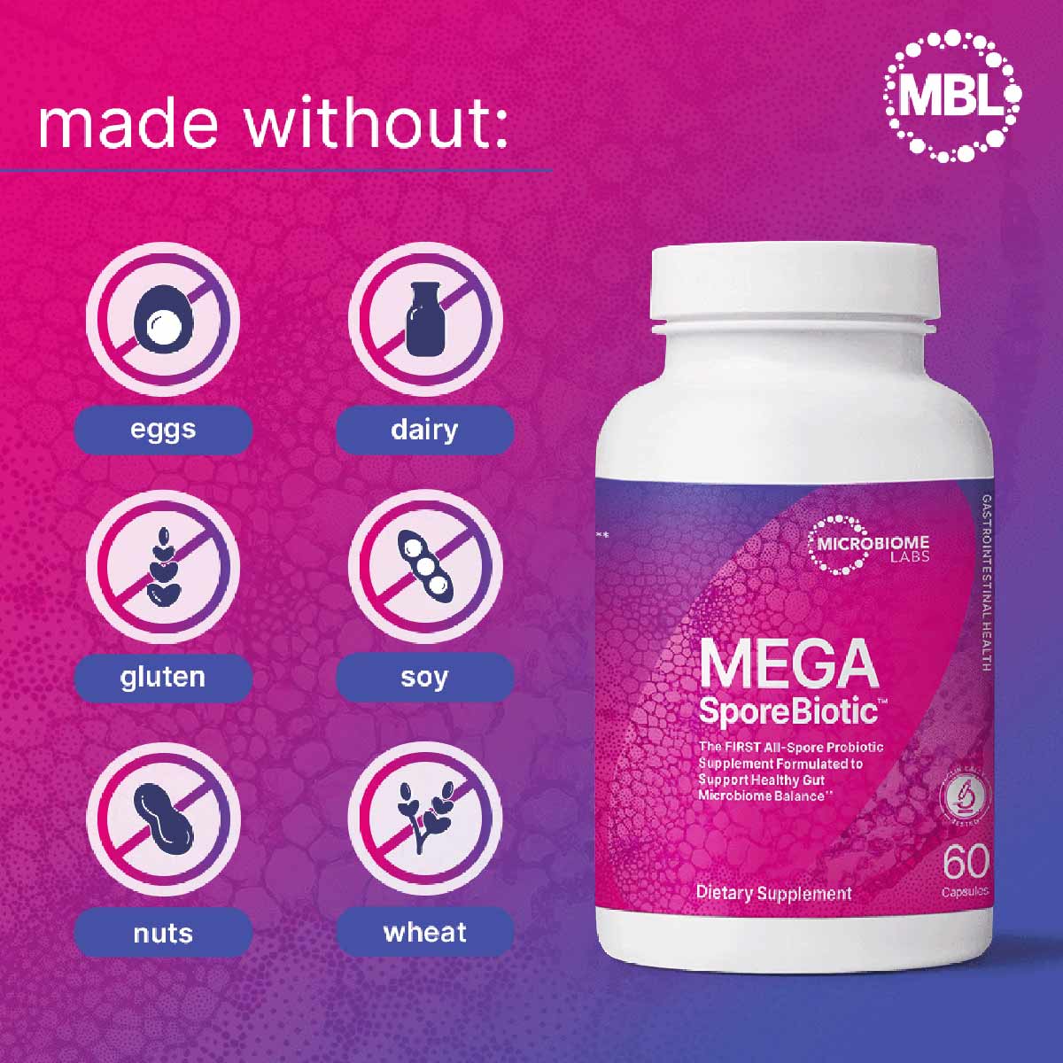 Mega SporeBiotic, by Microbiome Labs