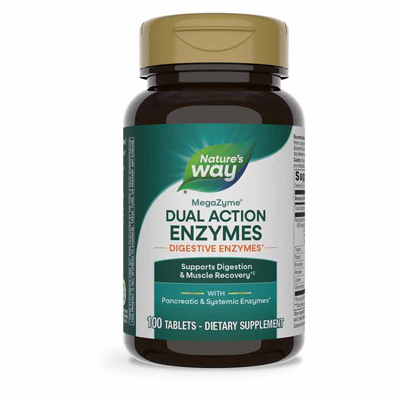 Mega-Zyme 10x Strength Pancreatic Enzymes, by Natures Way